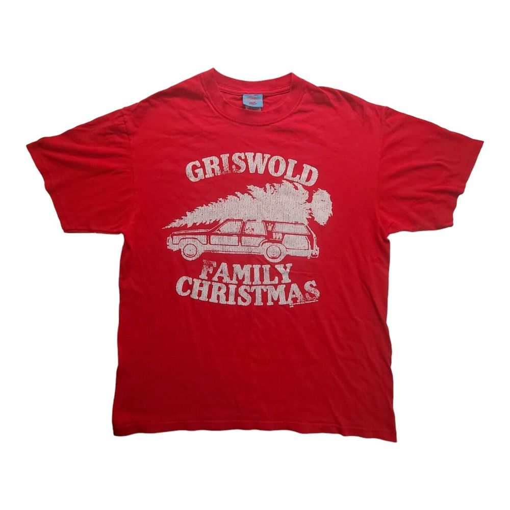 Griswold Family Christmas Vacation Movie T Shirt Mens XL Red National Lampoons